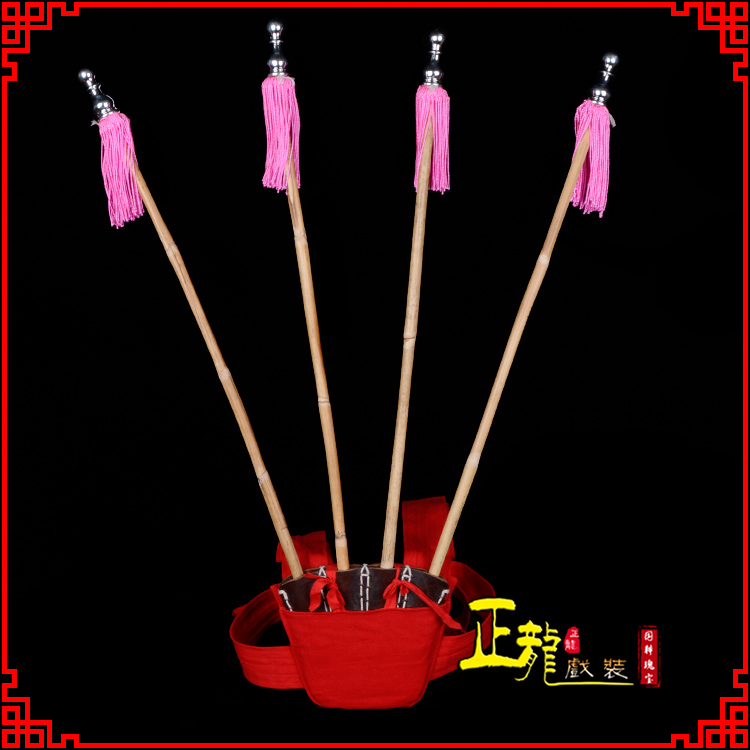 桐梓戏装戏曲用品靠旗男女大靠 靠板 正宗牛皮旗杆旗架