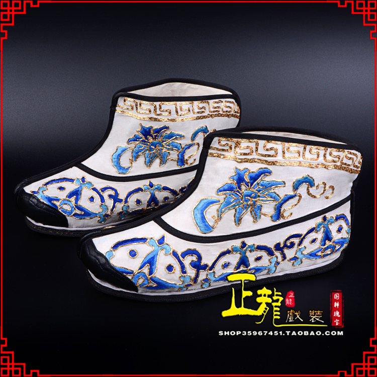 桐梓三岔口武生薄底 手绣绣花快靴