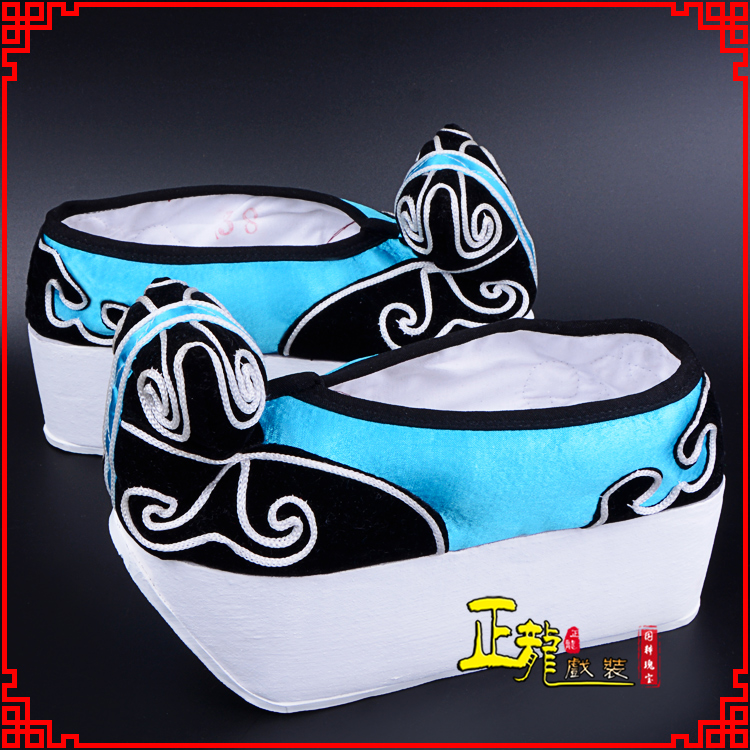 桐梓京越剧黄梅戏古装男书生小生鞋云头鞋戏曲鞋云履 云头鞋