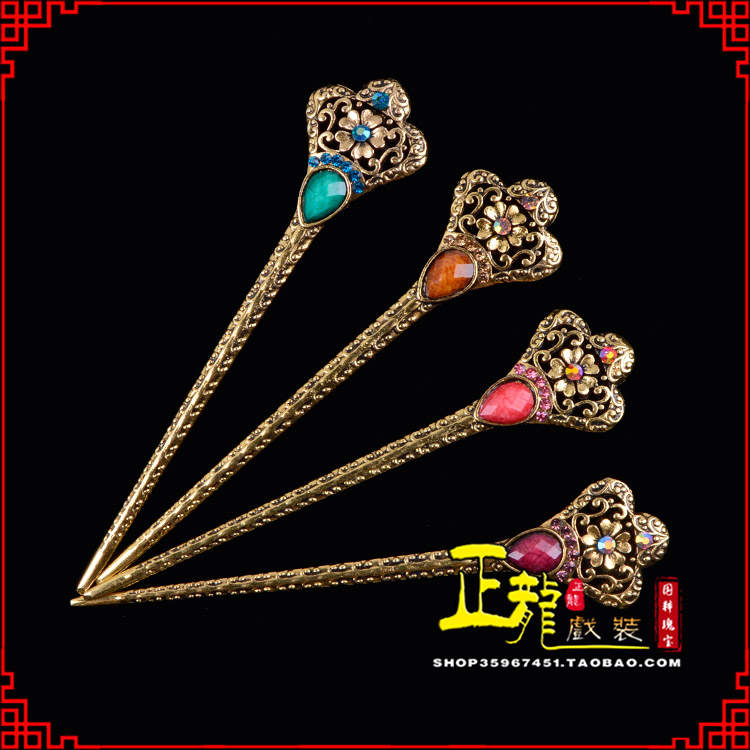 桐梓头饰老旦青衣员外夫人簪子 老旦发簪