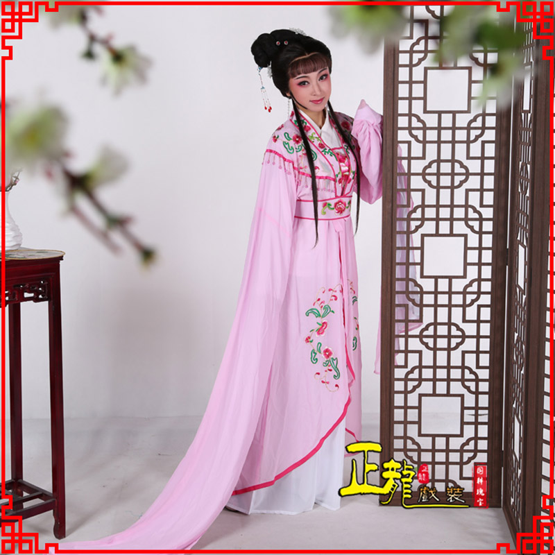 桐梓花旦黄梅戏服古装戏服水袖戏剧假云肩长披