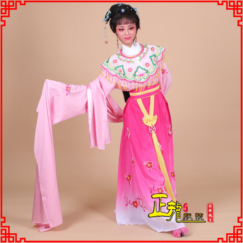 桐梓水袖青衣练功花旦服 梅花古装衣